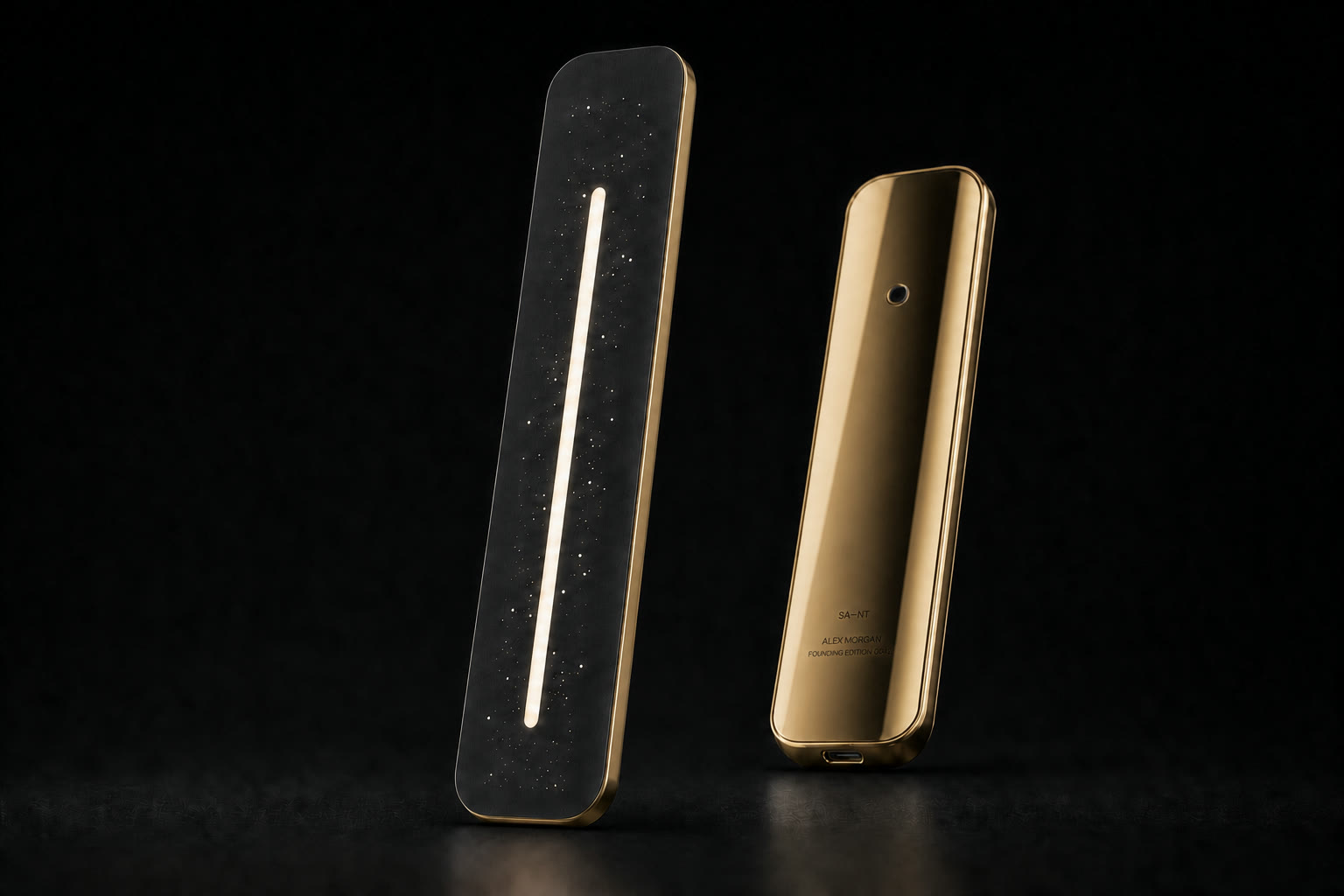 Polished-gold SA-NT V4.3 design-intent instrument